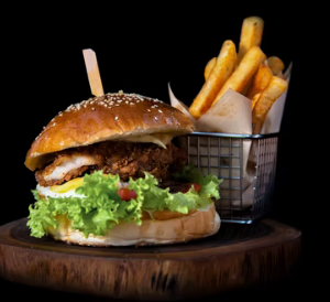 Hjemmelavet burger for en person